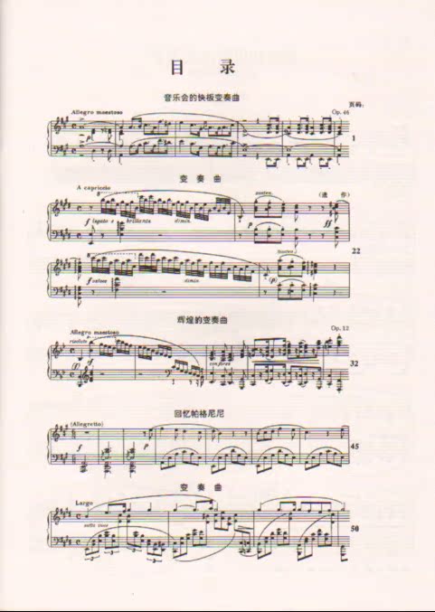 【正版 肖邦钢琴曲集·变奏曲(13) .】