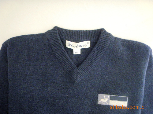 【欧美出口<em>外单</em>儿童纯羊毛圆领<em>V领</em>基本款<em>毛衣</em>