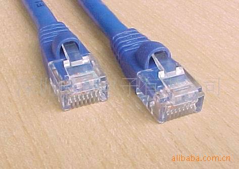 黑色网络线 网络延长线 rj45 8p8c公对母 ul24#4tp utp 1m