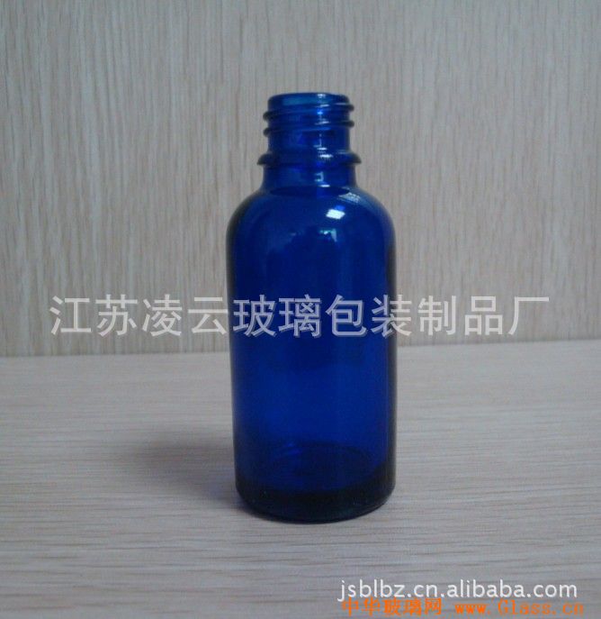 30ml蓝色精油瓶,30ml蓝色滴管瓶,30ml蓝色玻璃瓶,江苏凌云玻璃包装制品厂生产