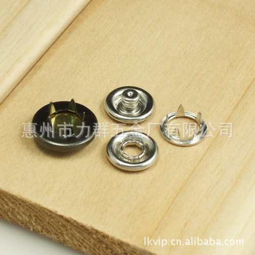 【专业生产厂家 供应金属五爪钮 配套八瓣 底笛
