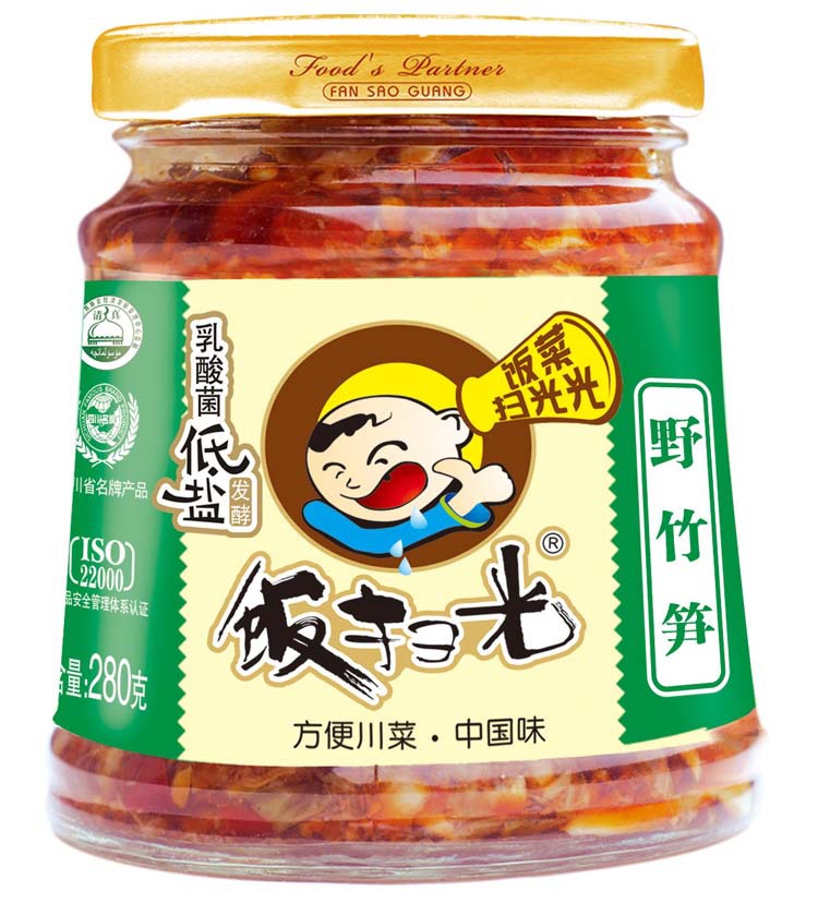 【[饭扫光]家常野竹笋 下饭菜 酱腌菜 酱菜 腌菜