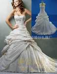 2012流行款式外贸高档实物图片婚纱,新娘婚纱SH002