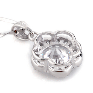 银饰批发 925<em>银毛衣链</em> 八心八箭银吊坠项链SZ