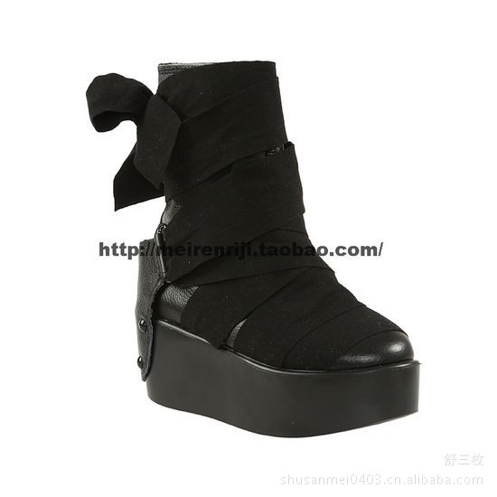 靴子<em>批发女鞋</em>高<em>底</em>鞋厚底鞋增高鞋牛皮鞋休闲鞋