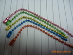 供应旭瀚百度金属铜铁不锈钢彩色波珠链