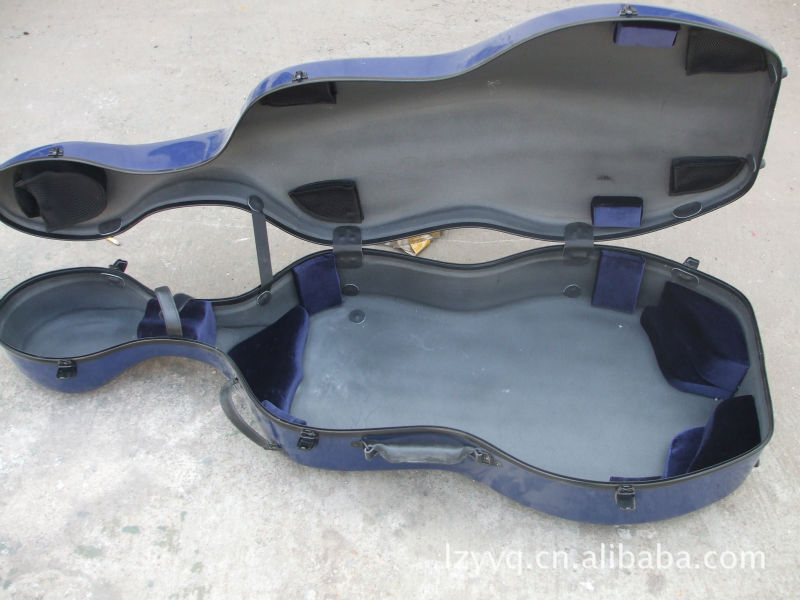 【泰兴龙之音乐器 彩色碳纤维大提琴盒 三角盒