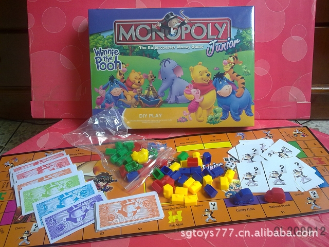 【益智玩具 汉娜蒙塔纳英文大富翁】价格,厂家