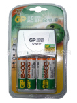 供应GP超霸2小时充电配4粒2400mah充电宝套装