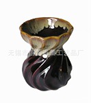 【批发】L62螺纹陶瓷香薰炉,陶瓷工艺品,镂空香薰炉,精油炉