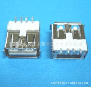 USB AF SMT（T字型），無後蓋 連接器