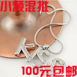 X046【依韩】热卖饰品 字母Kiss甜蜜一吻字母 项链批发 饰品混批