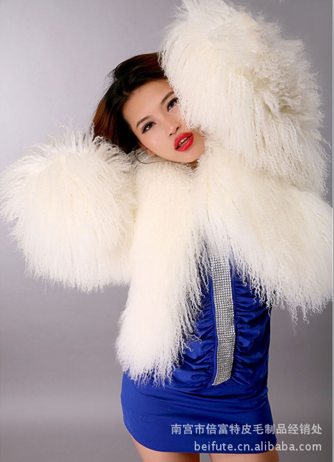 【欧美奢华超大毛量滩<em>羊毛</em>外套、<em>马甲</em> 皮草外