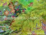 供应2012绚丽夏威夷风格15D抽象花朵印花雪纺面料