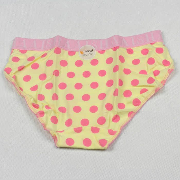 【55511爱莎 33316 圆点彩色 <em>斑点内裤</em> 时尚少