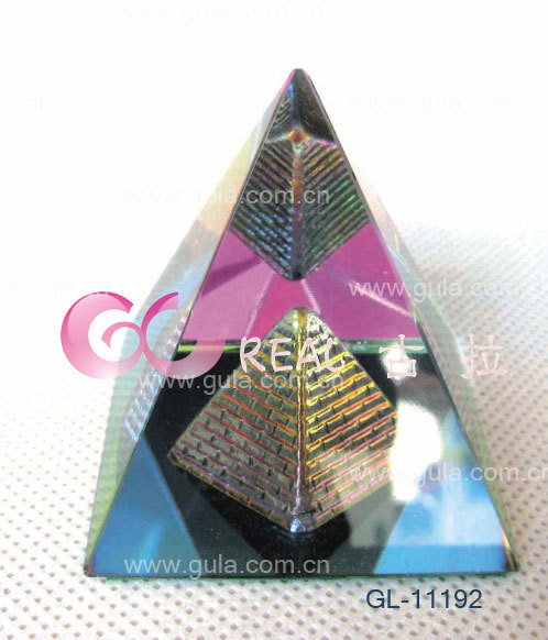 「图」水晶笔筒 水晶笔筒摆件 水晶玻璃