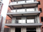 高强度彩色铝合金玻璃栏板,建筑别墅阳台护栏(图)