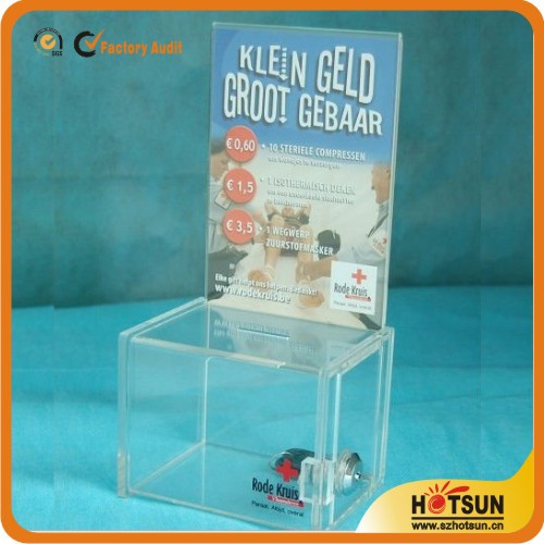 acrylic money box