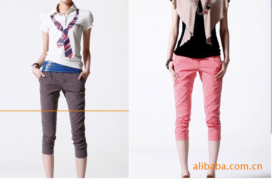 【韩版女式休闲七分裤 百搭<em>马裤 2011</em>新款马裤