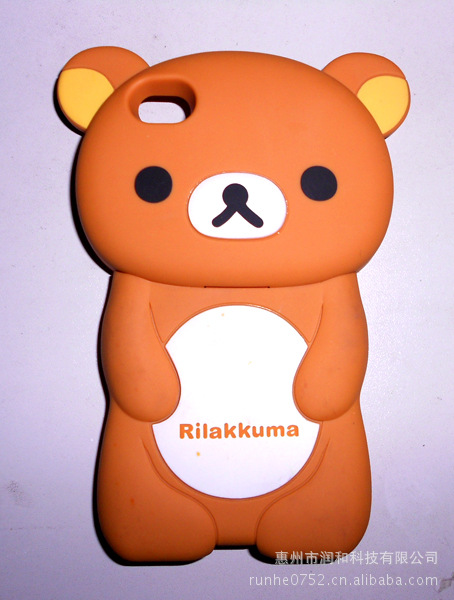 供应IPHONE4手机保护套 轻松熊硅胶保护壳