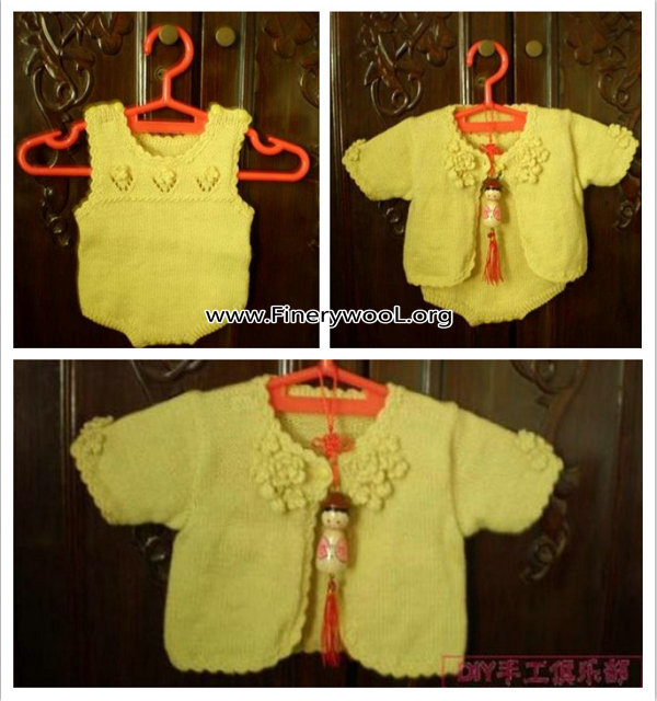 35 二件套<em>女婴儿</em>小<em>毛衣</em> _毛线<em>编织</em> - 阿里巴巴博