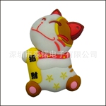 U盘招财猫U盘 卡通猫U盘 新款私模U盘 促销礼品U盘