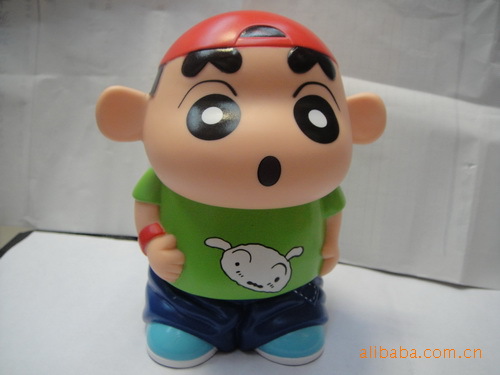 应pvc卡通钱箱 卡通搪胶钱罐 存钱罐 阿头木小