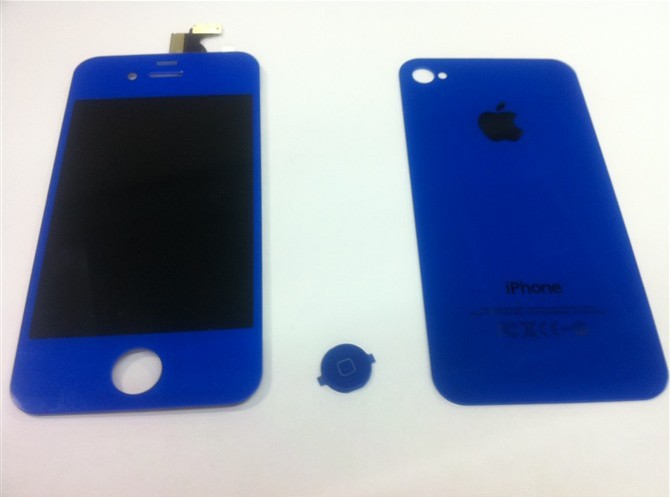 【原装苹果手机显示屏Apple iphone4 4G蓝色液