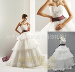 2012流行款式外贸高档实物图片婚纱,新娘婚纱SH001
