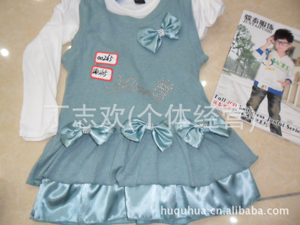 【2011秋装;3-<em>10岁女孩</em>时装<em>马甲</em>韩版裙批发:女