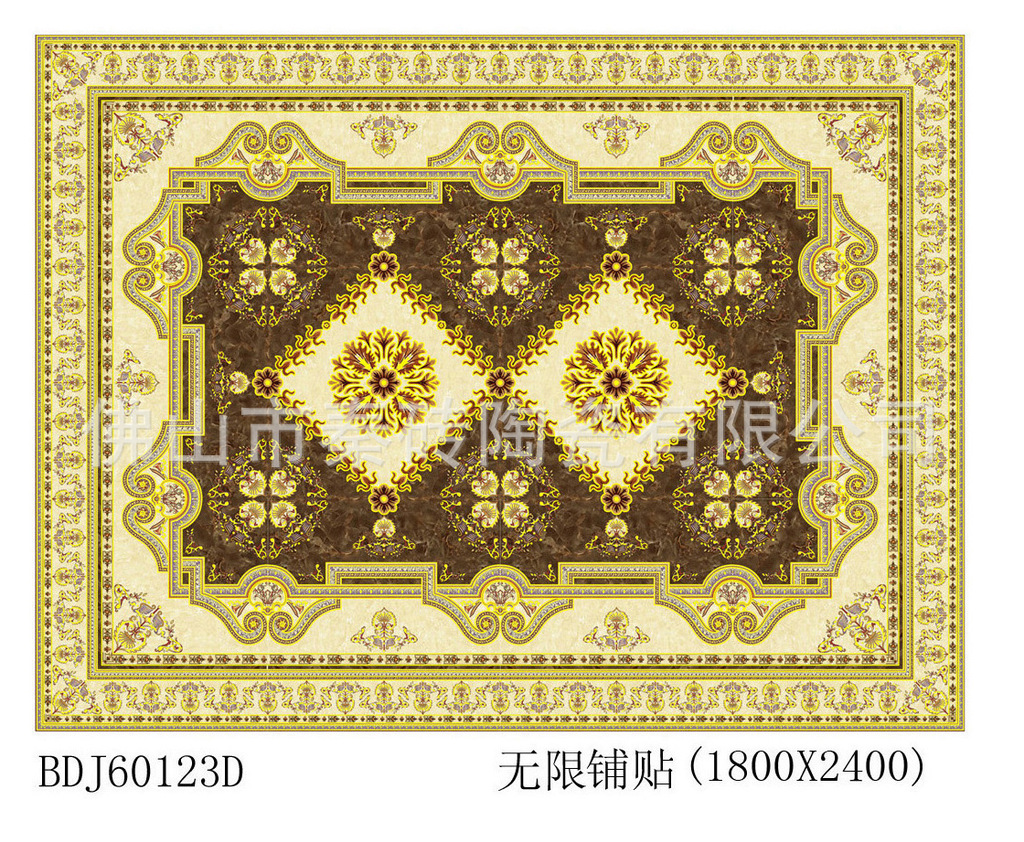 佛山专业厂家1200*1800规格抛金砖拼图特卖价