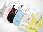 彼得兔 全暗纹小花 刺绣5色女袜子批发 外贸原单可以选色