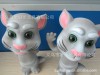 环保搪胶公仔 会说话的汤姆猫 摇头汤姆猫公仔 搪胶玩具 摇头公仔