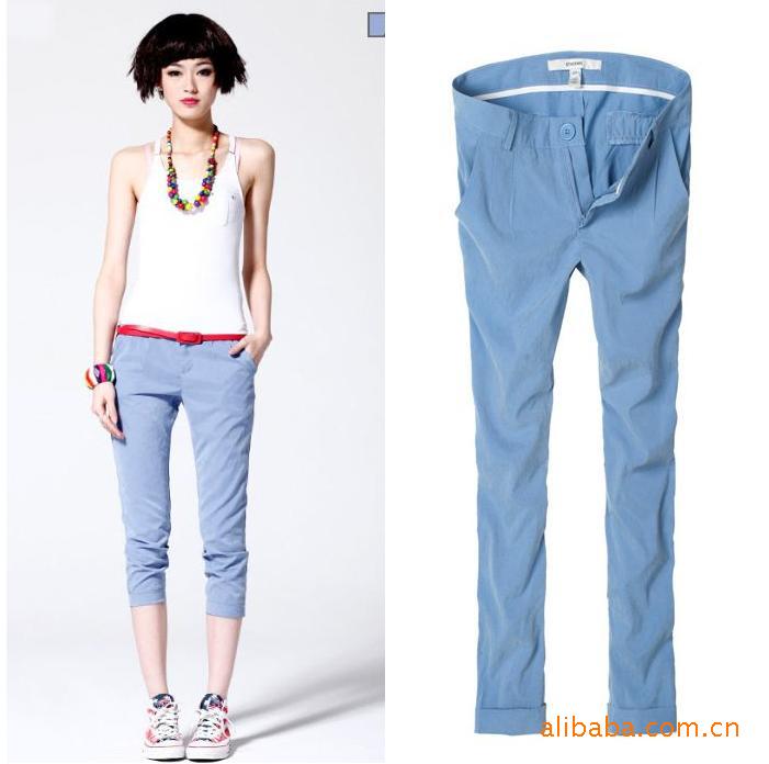 【韩版女式休闲七分裤 百搭<em>马裤 2011</em>新款马裤