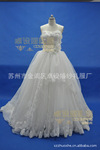 2012流行款式外贸高档实物图片婚纱,新娘蕾丝花边婚纱SH008