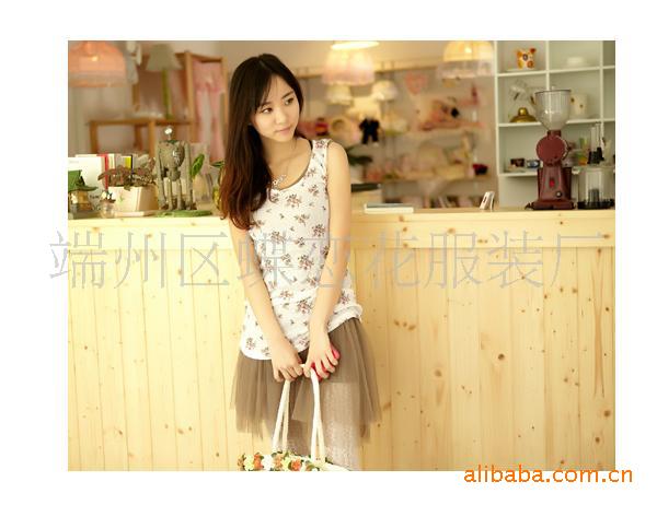 厂家直供新款<em>淑女</em>长款背心 招<em>网店代理</em>加盟女