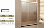 淋浴房 钢化玻璃 铝型材 淋浴屏封 HS-DB料-2216