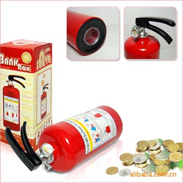 批发采购塑料、树脂工艺品-灭火器储蓄罐 煤气