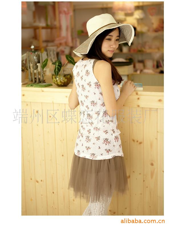 厂家直供新款<em>淑女</em>长款背心 招<em>网店代理</em>加盟女