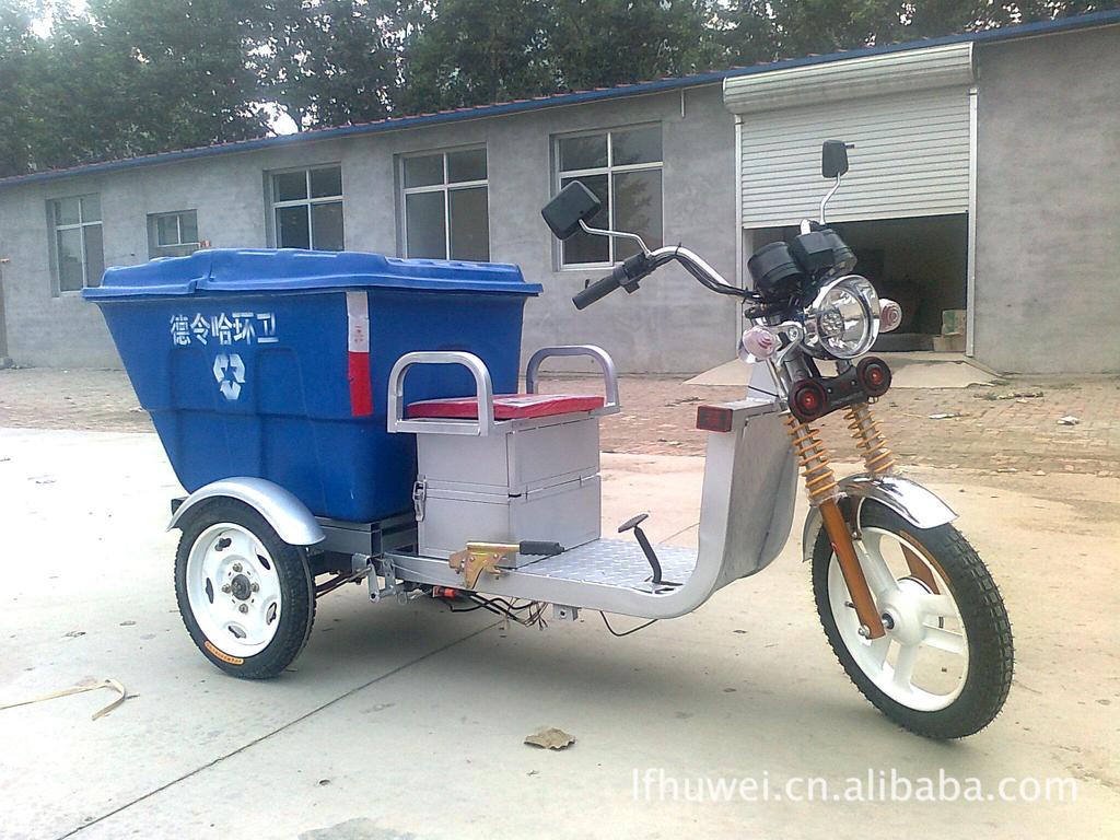 电动三轮车-定做小型不锈钢箱体电动三轮保洁