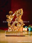 福运昌隆 龙年生肖礼品 琉璃龙礼品 春节工艺品摆件
