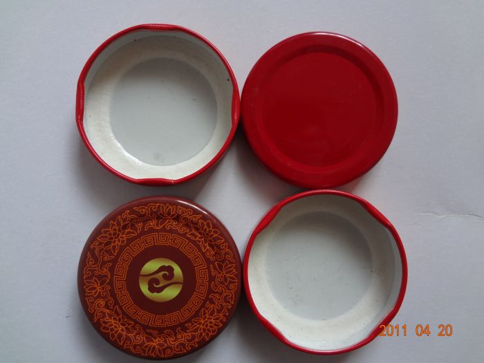 供应58#马口铁盖.进口锡铁瓶盖.高温胶瓶盖.低