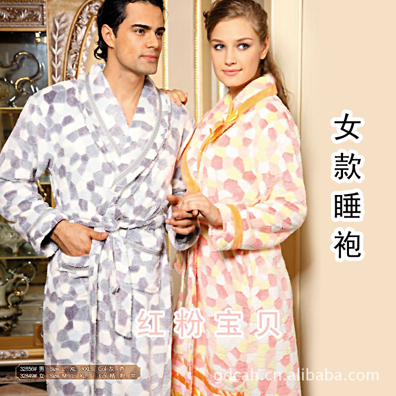 【<em>红粉宝贝</em>冬款 <em>女士睡衣</em>加厚珊瑚绒家居服蕾