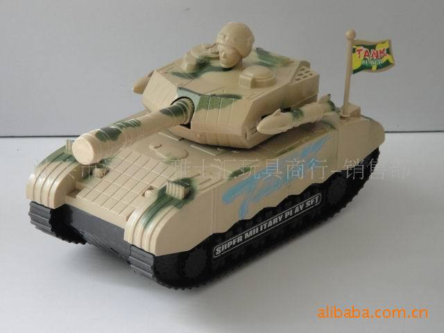 迷彩拉线坦克军事王 玩具坦克模型 玩具军事系