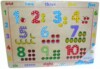 木制玩具 益智玩具 幼得乐1-10水果数字拼板 早教玩具YX575