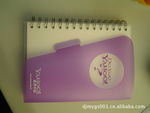 供应生产加工PP面印刷带笔金属线圈精美便签本2000本起批Notebook