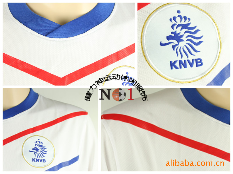 【极品刺绣泰版2010-11 荷兰球衣 队服 足球服