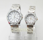 廠家直銷 K801商務手表 不銹鋼表帶 情侶手表情侶表 男款鋼帶手表