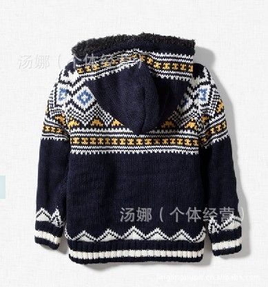 【Z-ZARA原单 儿童装 <em>男童</em>女童加厚<em>加绒毛衣</em>外