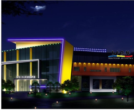 LED灯具厂家供应10瓦LED圆形大功率投光灯